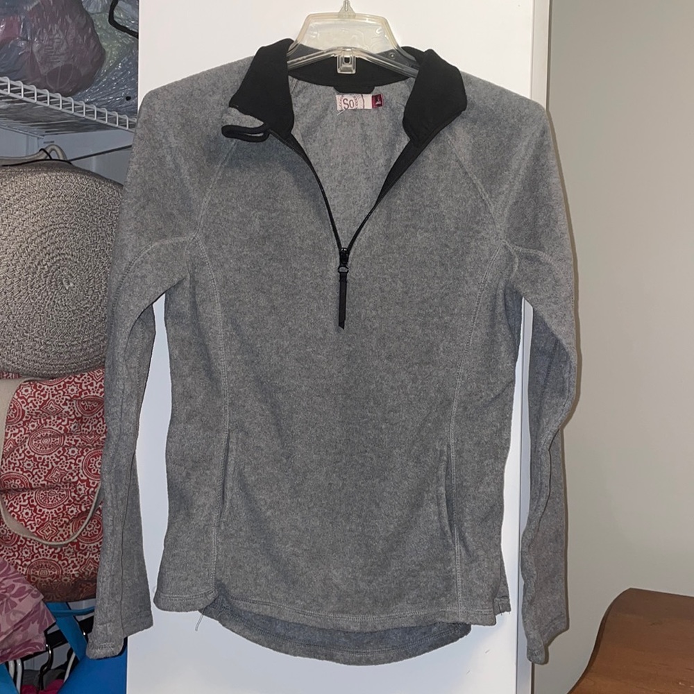 L Gray SO Fleece Long Sleeve